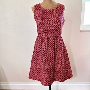 ANTHROPOLOGIE Lili Wang for Lili's Closet Geo Jacquard Lined hi low dress Sz 10﻿